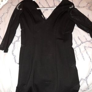 Black bebe dress size medium
